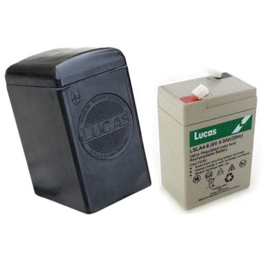 ucas side badge Battery Case with 6V Dry Cell Battery