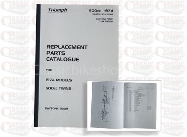 Triumph 1974 T100R Parts Book