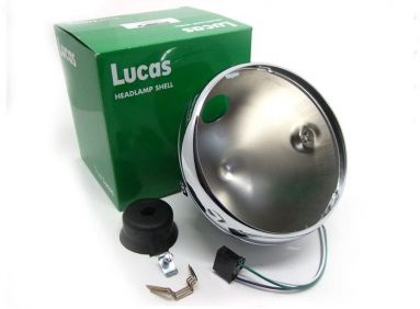 Lucas 7 Inch Chrome Headlamp Shell