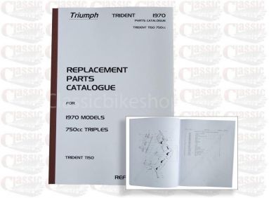 Triumph 1970 Trident T150 Parts Book