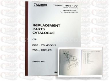 Triumph 1969-70 T150 Parts Book