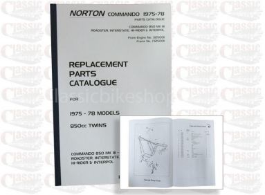 Norton 1975-78 850 Commando Parts Book