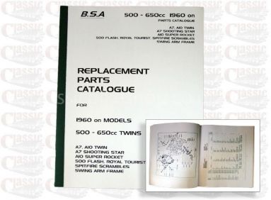 BSA 1960-on A10 parts Book