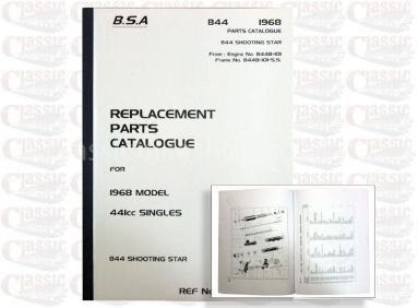 BSA 1968 B44 Star Parts Book