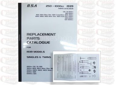 BSA 1030 Parts books all models