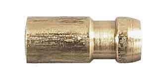 Durite Crimp On Brass Bullet Connector/ 2mm Cable 10 In Pack