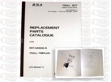 BSA 1971 Rocket 3 Parts book