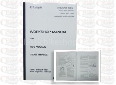 Triumph T150 Trident Work shop Manual