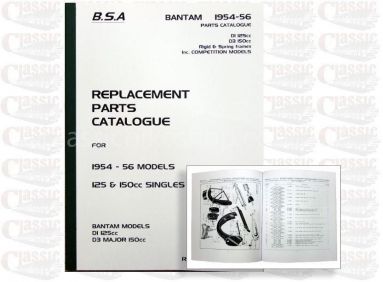 BSA 1954-56 Bantam D1/ D3 Parts Book