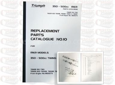 Triumf 1969 T90, T100, (S, R, C, T) deler Book
