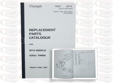 Triumph Trophy 1974 Trail TR5T Części Book