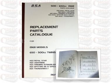 BSA 1968 A50/ A65 Parts Book