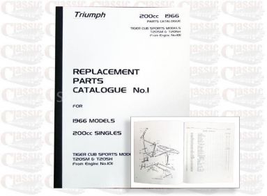 Triumph 1966 T20 Sport Cub Parts Book