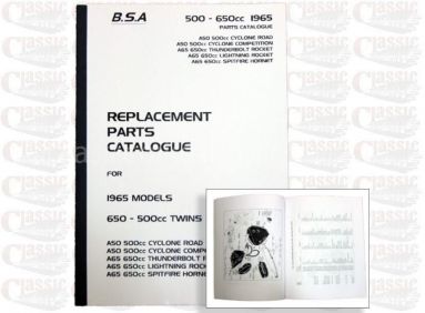 BSA 1965  A50 A65 Parts Book