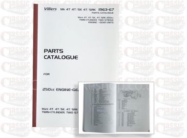 Villiers 1963-67 MK4T, 4T, SK,4T,SRK Parts Book