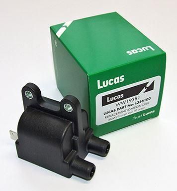 Lucas Dual Outlet Digital 12V Ignition coil for Triumph Hinckley Bonneville and Thruxton models.