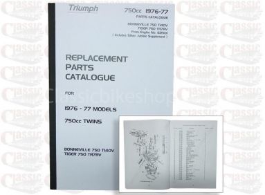 Triumph 1976-77 750cc Parts Book
