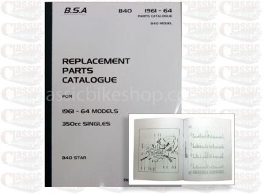 BSA 1961-1964 B40 Parts Book