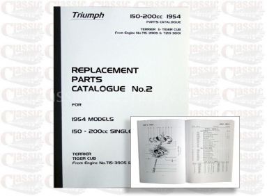 Triumph 1954 T20 Parts Book