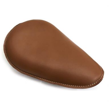 Solo Padded Leather Bobber Seat Tan