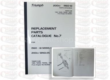 Triumph 1960/61 T20 Parts Book