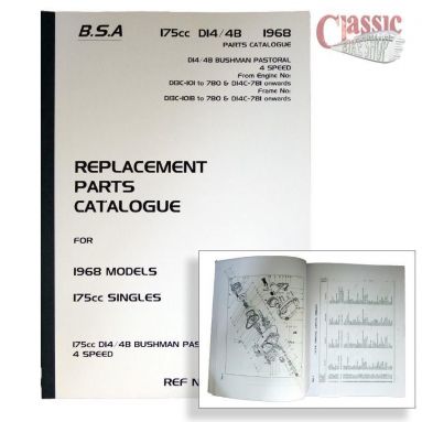 BSA 1968 Bantam D14/4B Bushman Parts Book