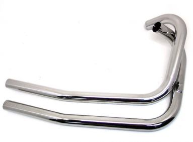 Triumph T120/ T140 "1.3/4 Inch Bore Exhaust Pipes with Kickup