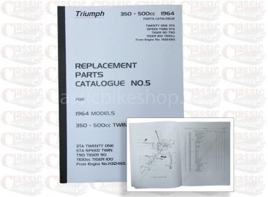 Triumph 1964 3TA, 5TA, T90 T100SS Parts Book