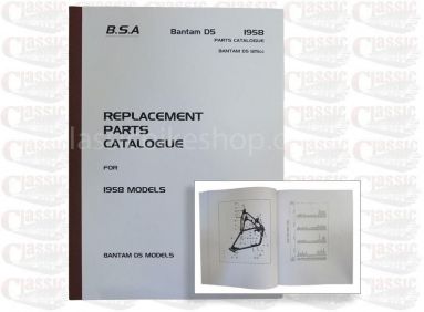 BSA 1958 Bantam D5 Parts Book