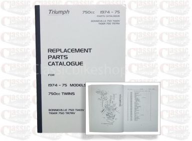 Triumph 1974-75 750cc Parts Book