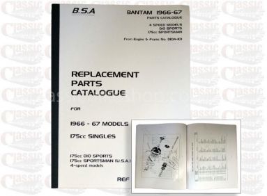 BSA 1966/67 Bantam D0/175 Parts Book