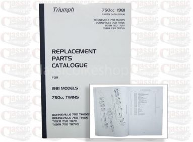 Triumph 1981 750CC Parts Book