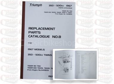 Triumph 1967 T90, T100 Parts Book