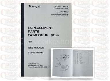 Triumph 1968 650cc Parts Book