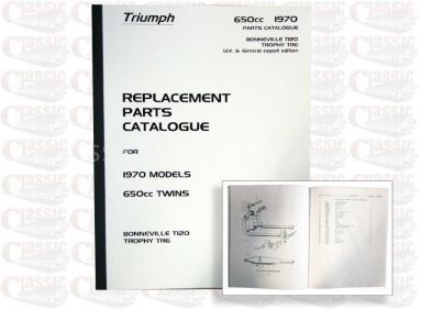 Triumph 1970 650 Parts Book