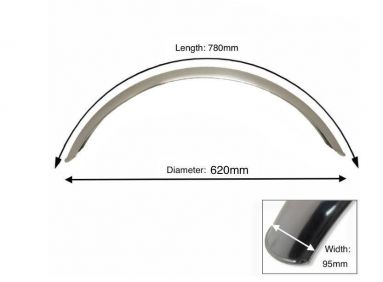 Alloy Front Mudguard 18"