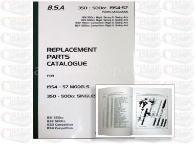 BSA 1954-57 B31 Parts Book