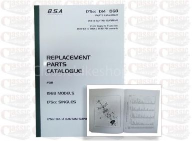 BSA 1968 D14 Bantam Supreme Parts