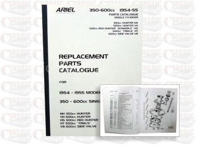 Ariel 1954-1955 Singles Ersatzteilbuch