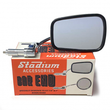 Stadium Classic Stainless Steel Rectangular Bar End Mirror