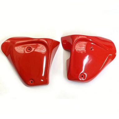 BSA A65 Twin Carb Side Panels Plain 68-9282/3 Signal red