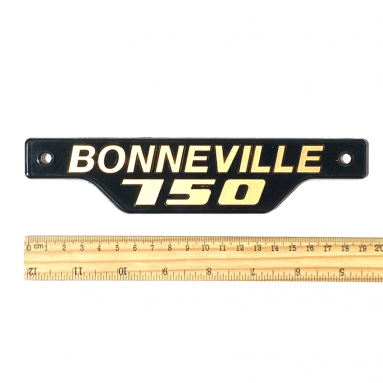 Triumph Bonneville 750 Gold On Black Side Panel Badge 