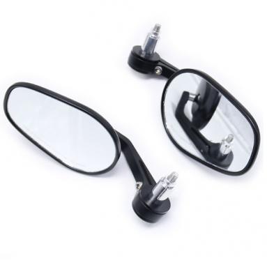 Custom Universal 7/8" Black Handlebar Mirrors