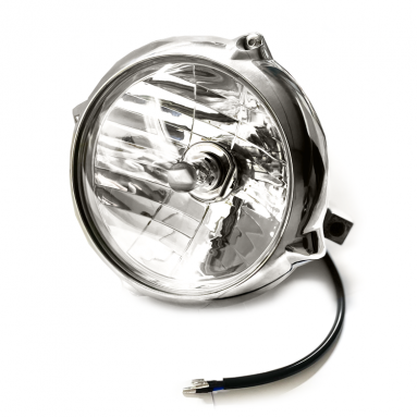 Universal 12v Halogen Aluminium Bottom Mount Headlamp/ Headlight