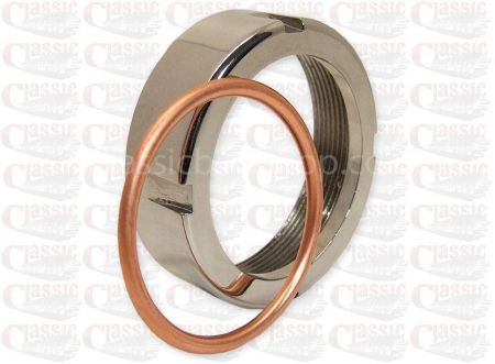 BSA Bantam D14 Exhaust Nut with copper ring