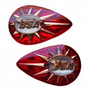 BSA Pear Shaped Tank Badges 1957-67 40-8014,40-8015