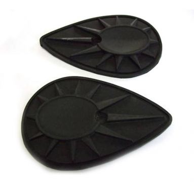 C15 B40 B44 A7 A10 A65 Pear shapped rubber backing badges