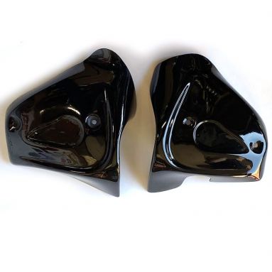 BSA A65 Twin Carb Black Side Panels with Badge Recess 68-9282/3